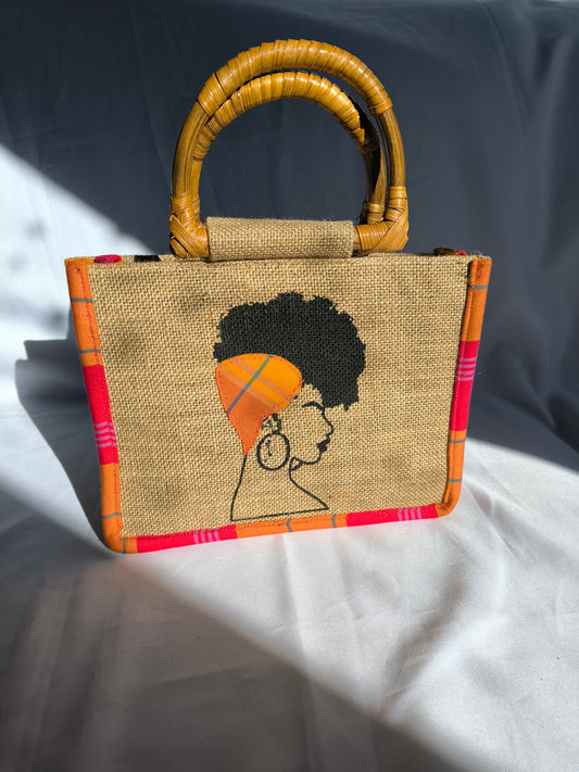 Sac Wonder Queen - Madras Rouge Orange