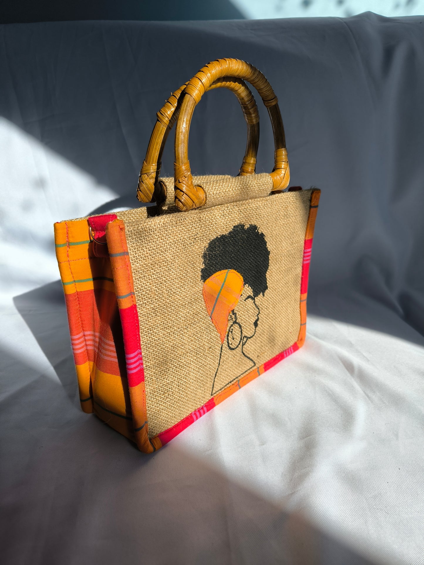 Sac Wonder Queen - Madras Rouge Orange