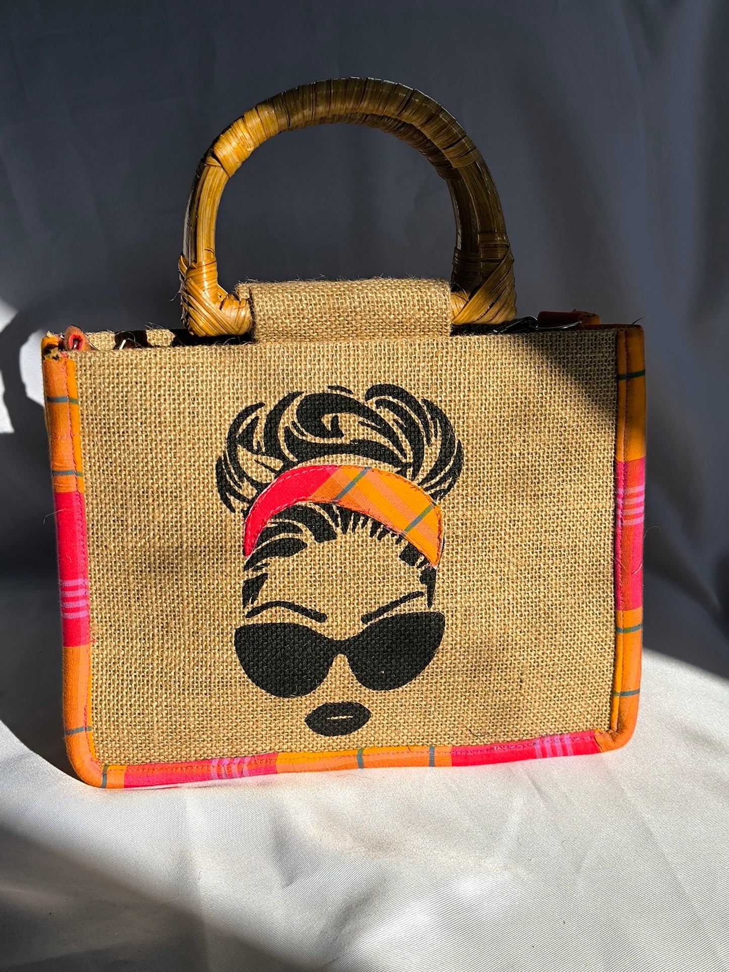 Sac Wonder Queen - Madras Rouge Orange