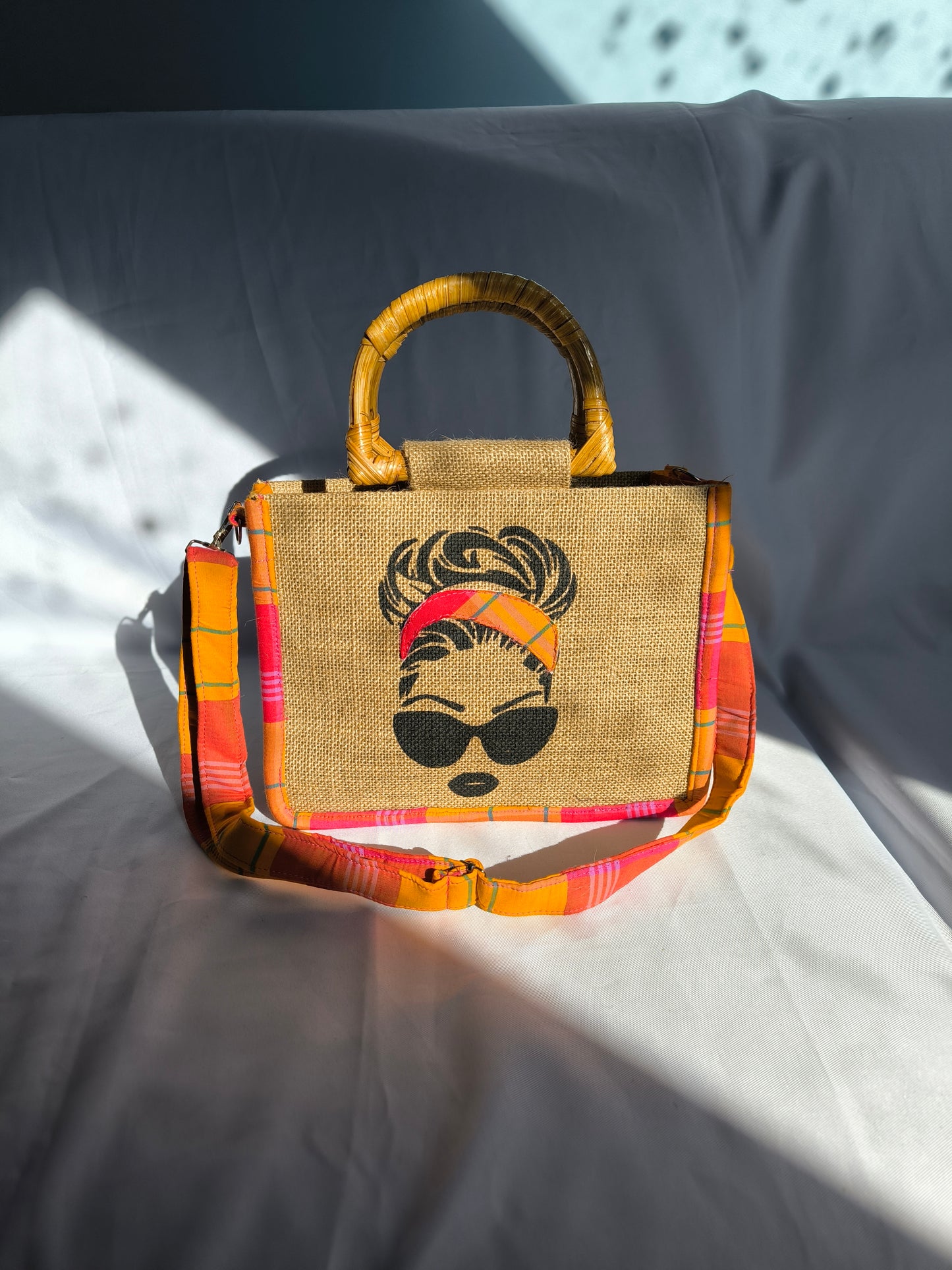 Sac Wonder Queen - Madras Rouge Orange