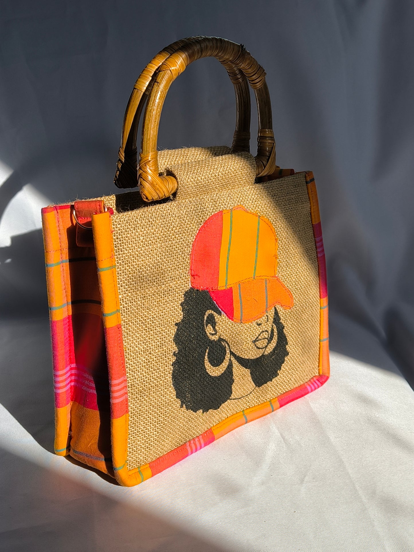 Sac Wonder Queen - Madras Rouge Orange