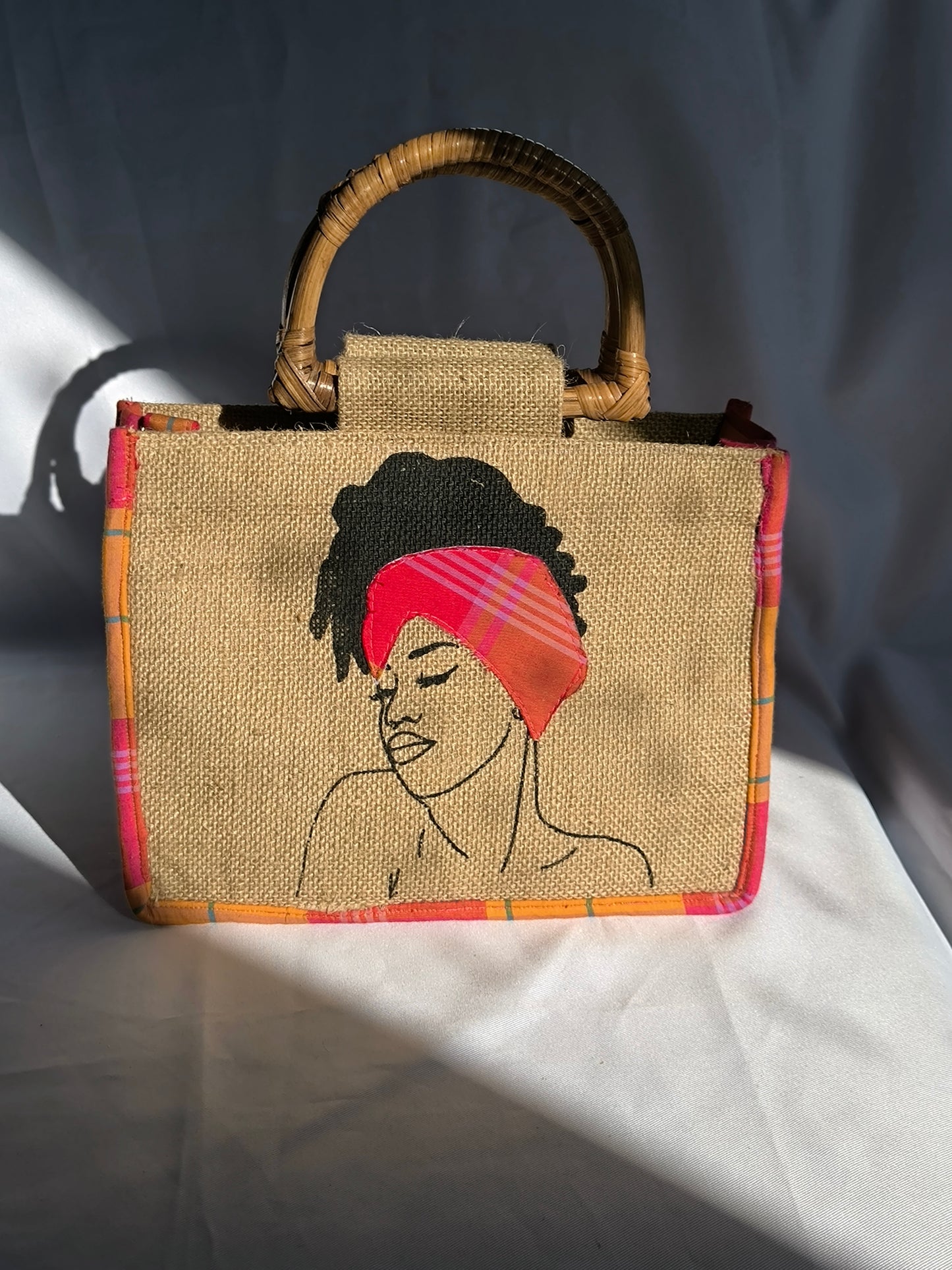 Sac Wonder Queen - Madras Rouge Orange