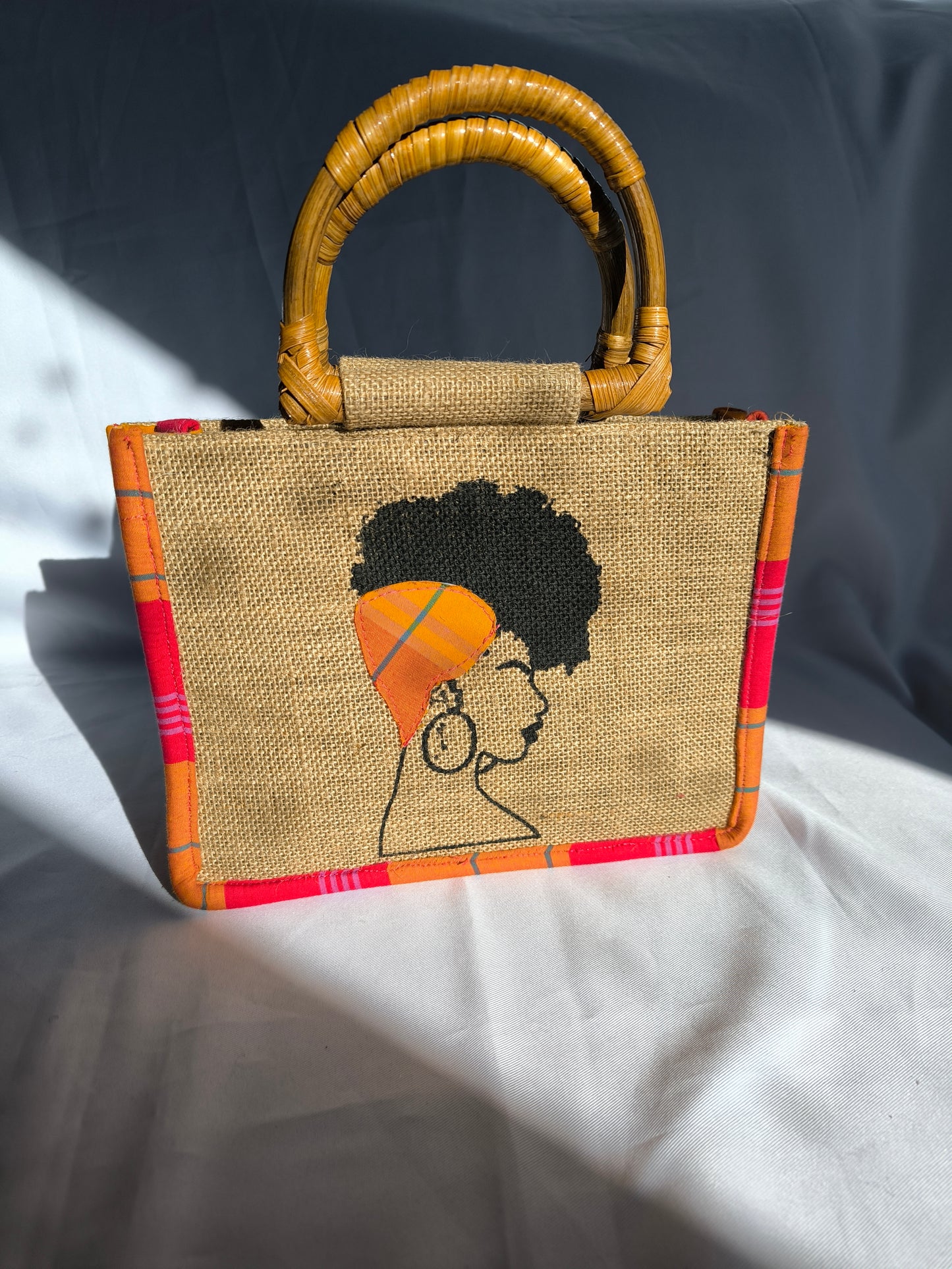 Sac Wonder Queen - Madras Rouge Orange