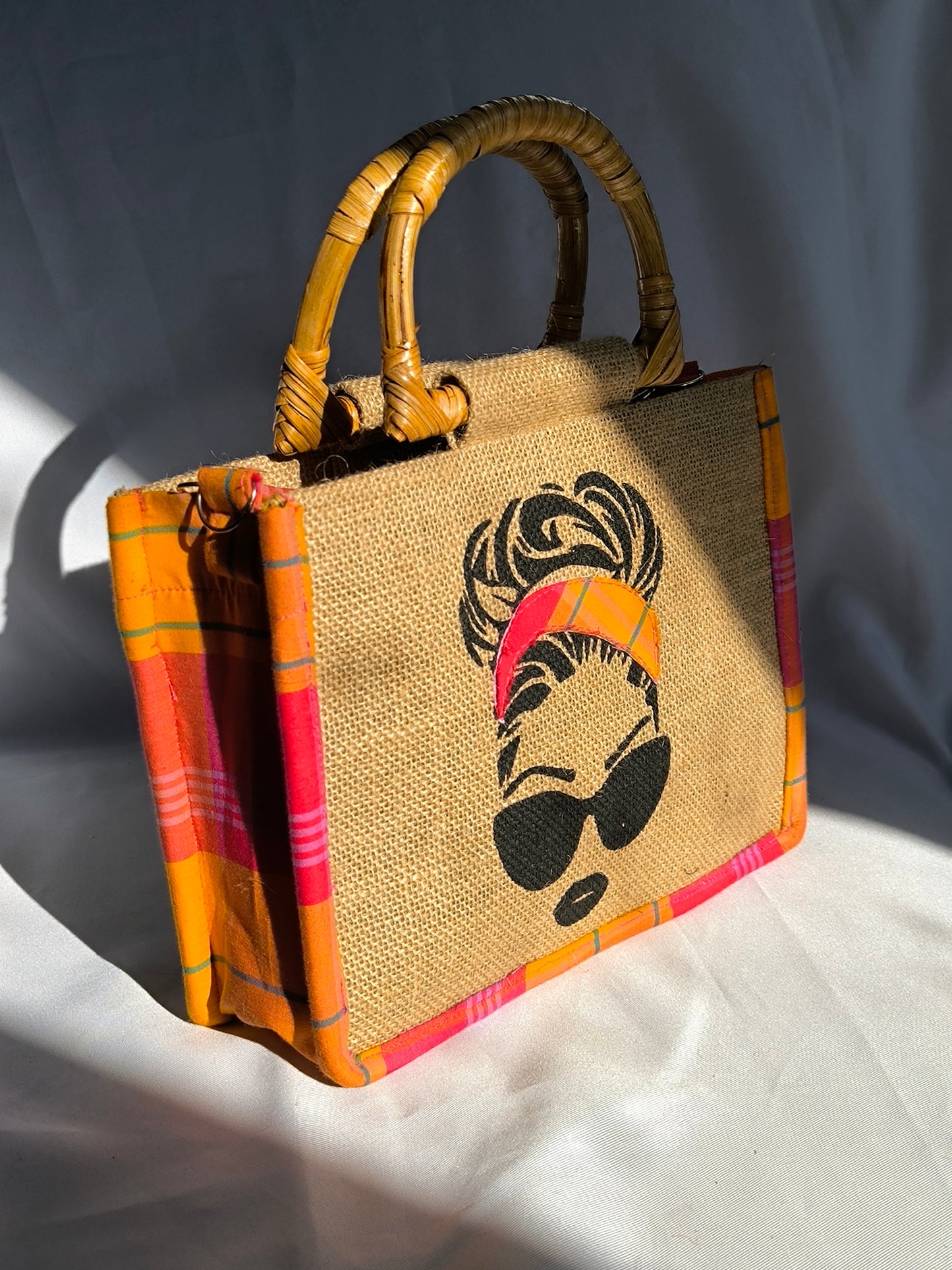 Sac Wonder Queen - Madras Rouge Orange