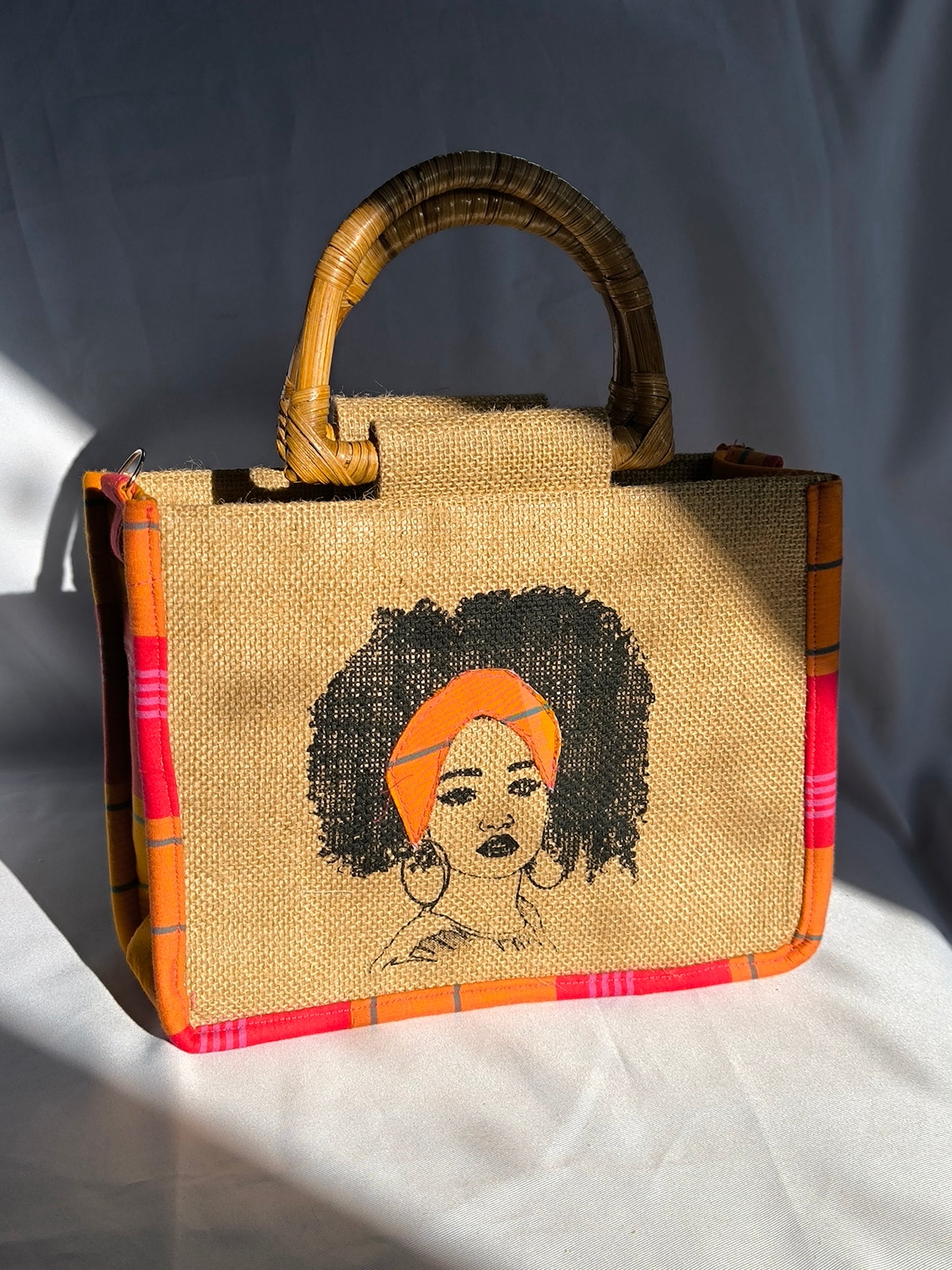 Sac Wonder Queen - Madras Rouge Orange