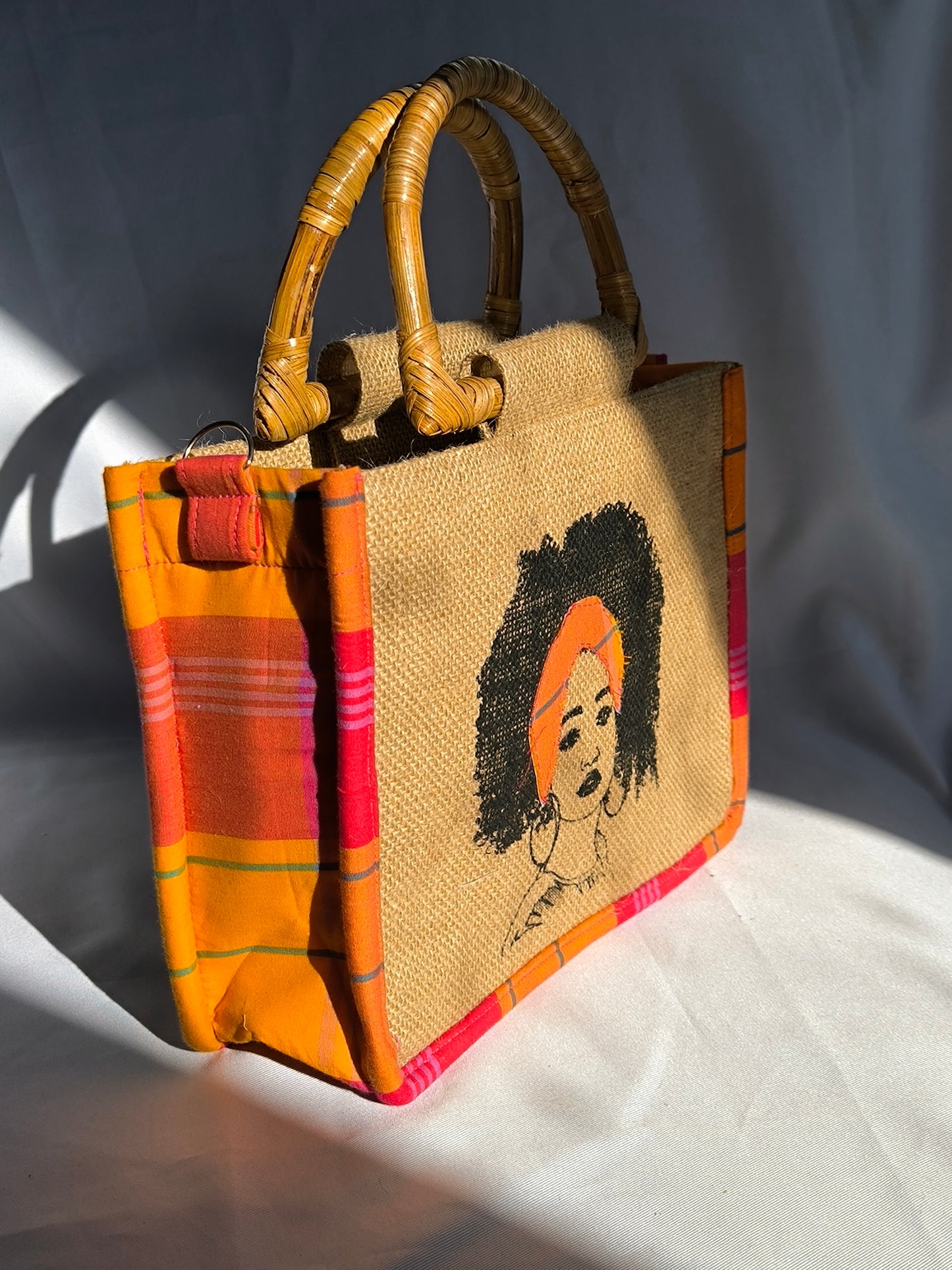 Sac Wonder Queen - Madras Rouge Orange