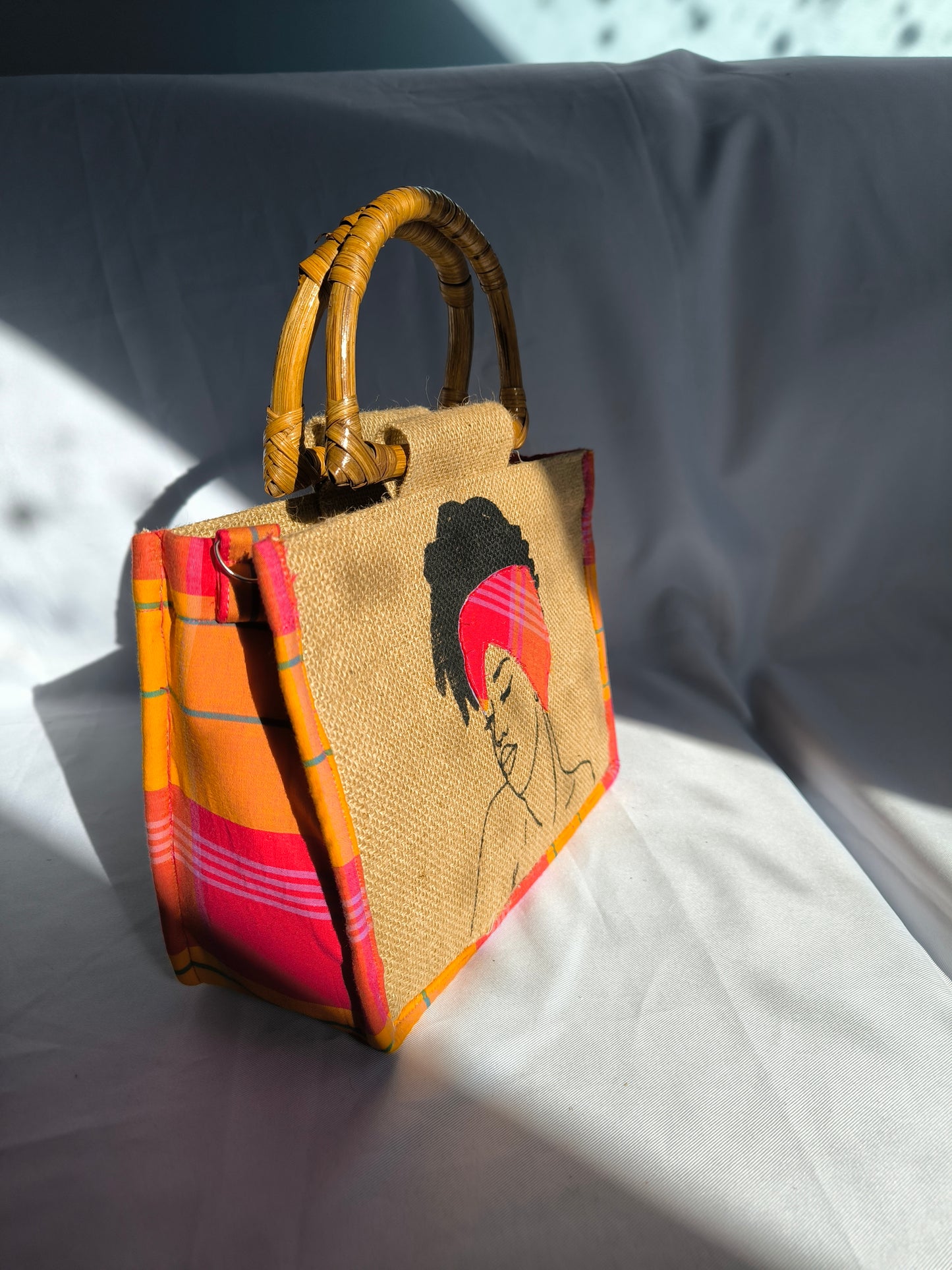 Sac Wonder Queen - Madras Rouge Orange