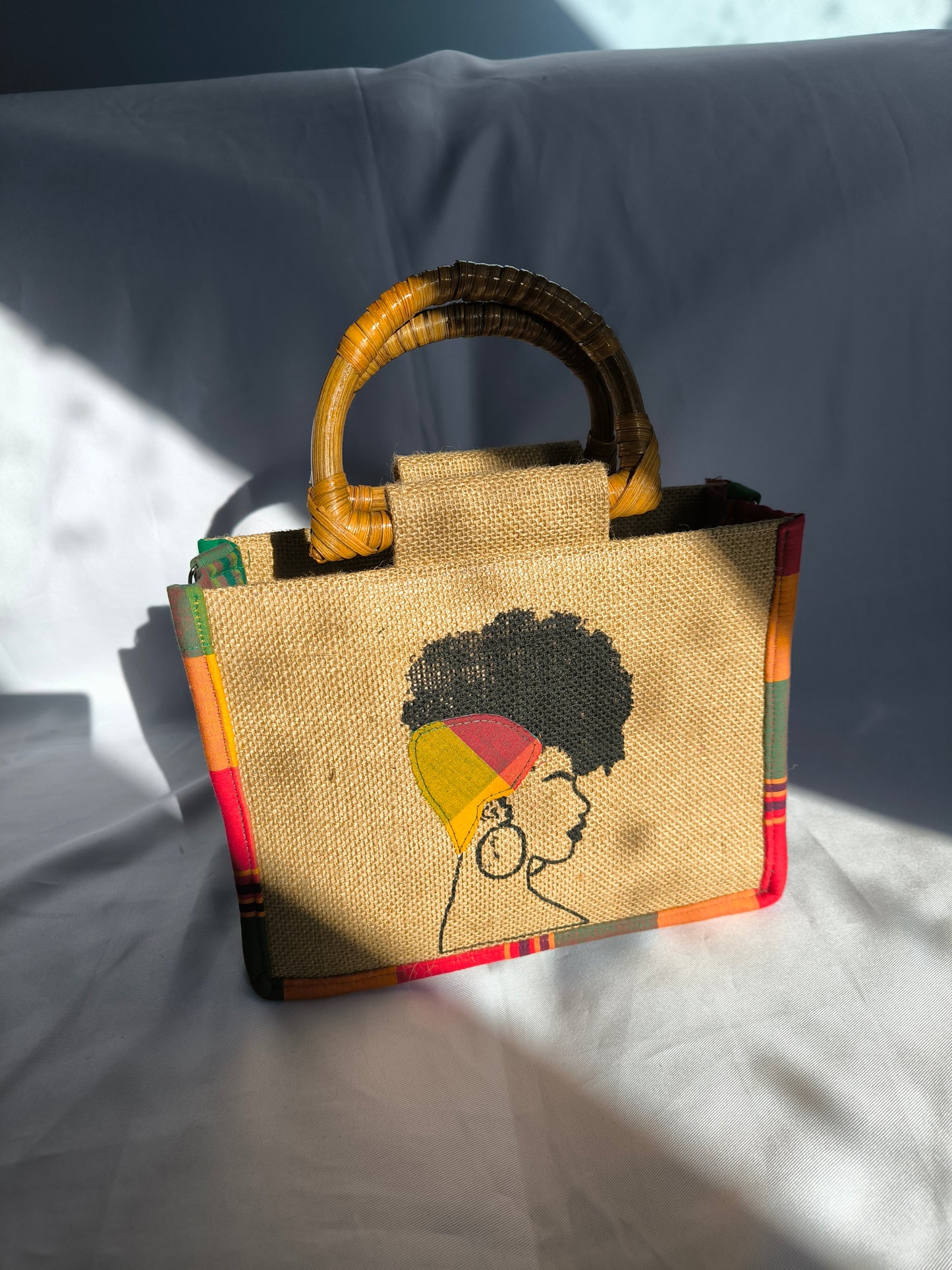 Sac Wonder Queen - Madras Rouge Vert Rouge