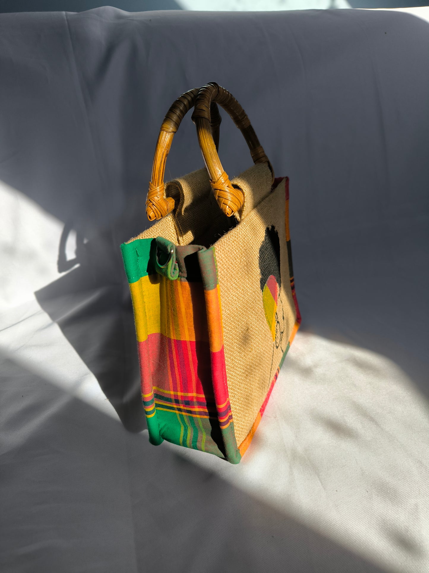 Sac Wonder Queen - Madras Rouge Vert Rouge