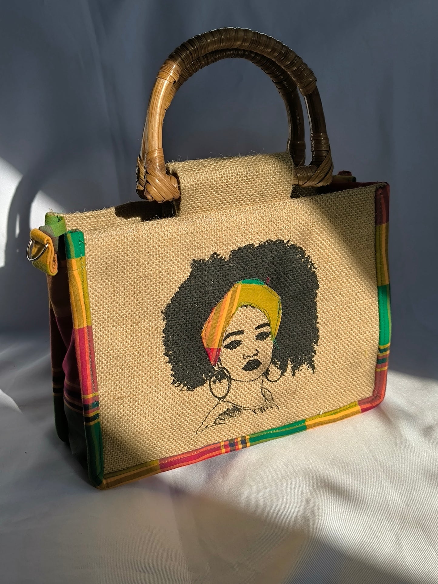 Sac Wonder Queen - Madras Rouge Vert Rouge