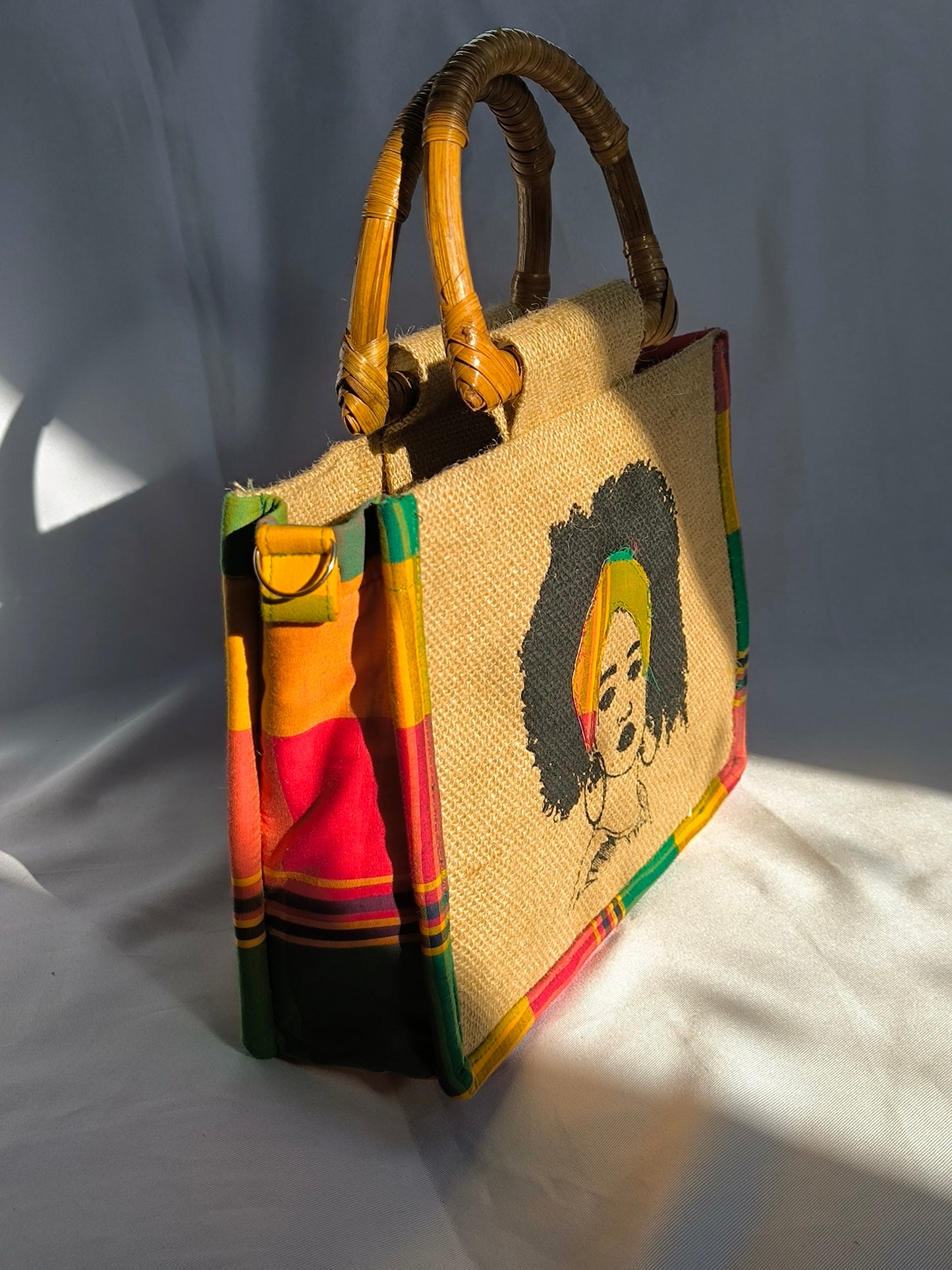 Sac Wonder Queen - Madras Rouge Vert Rouge