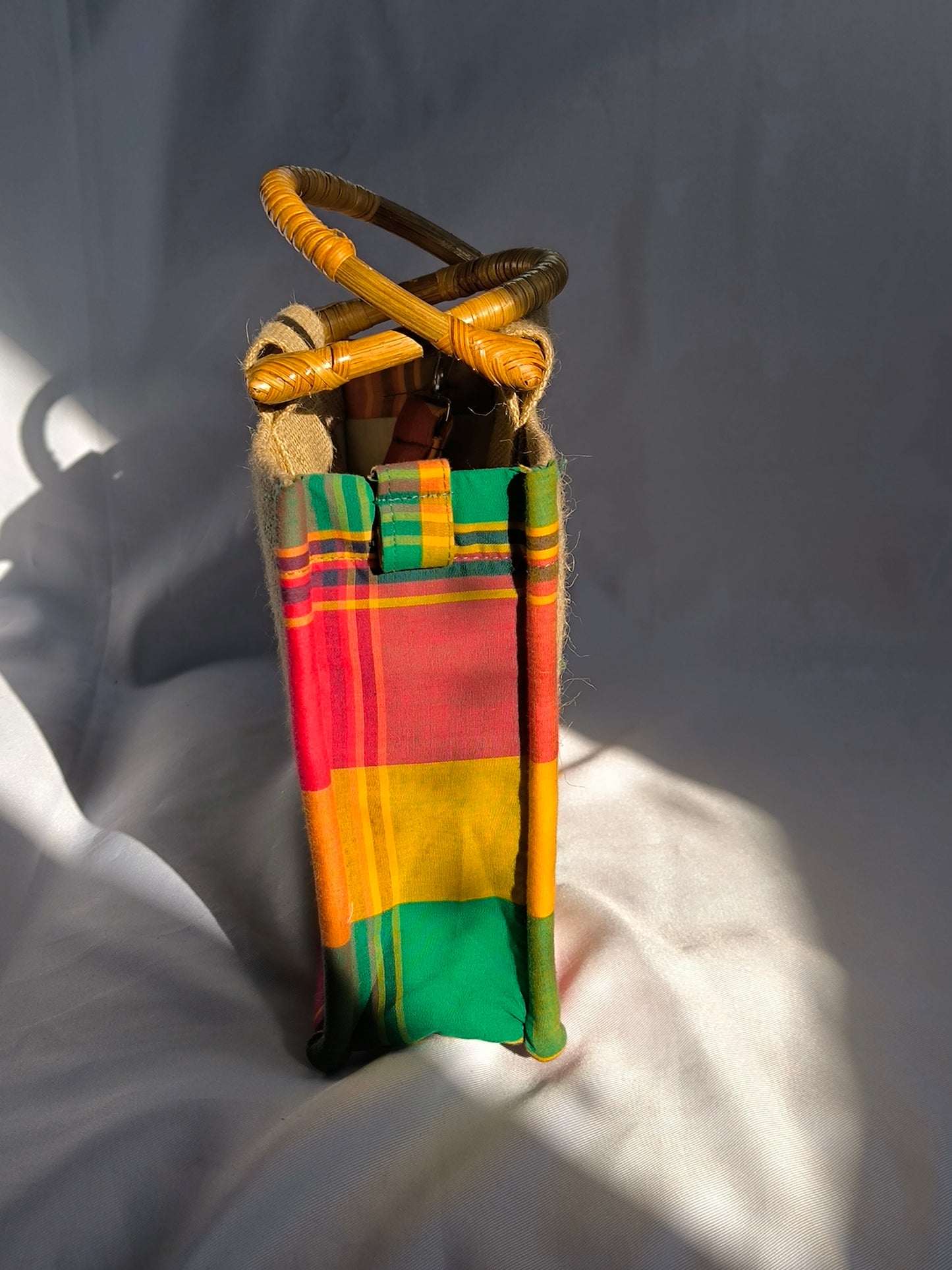 Sac Wonder Queen - Madras Rouge Vert Rouge