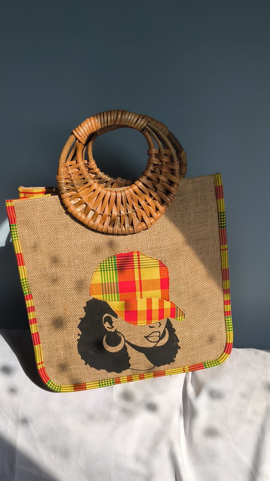 MAXI QUEEN - Madras jaune