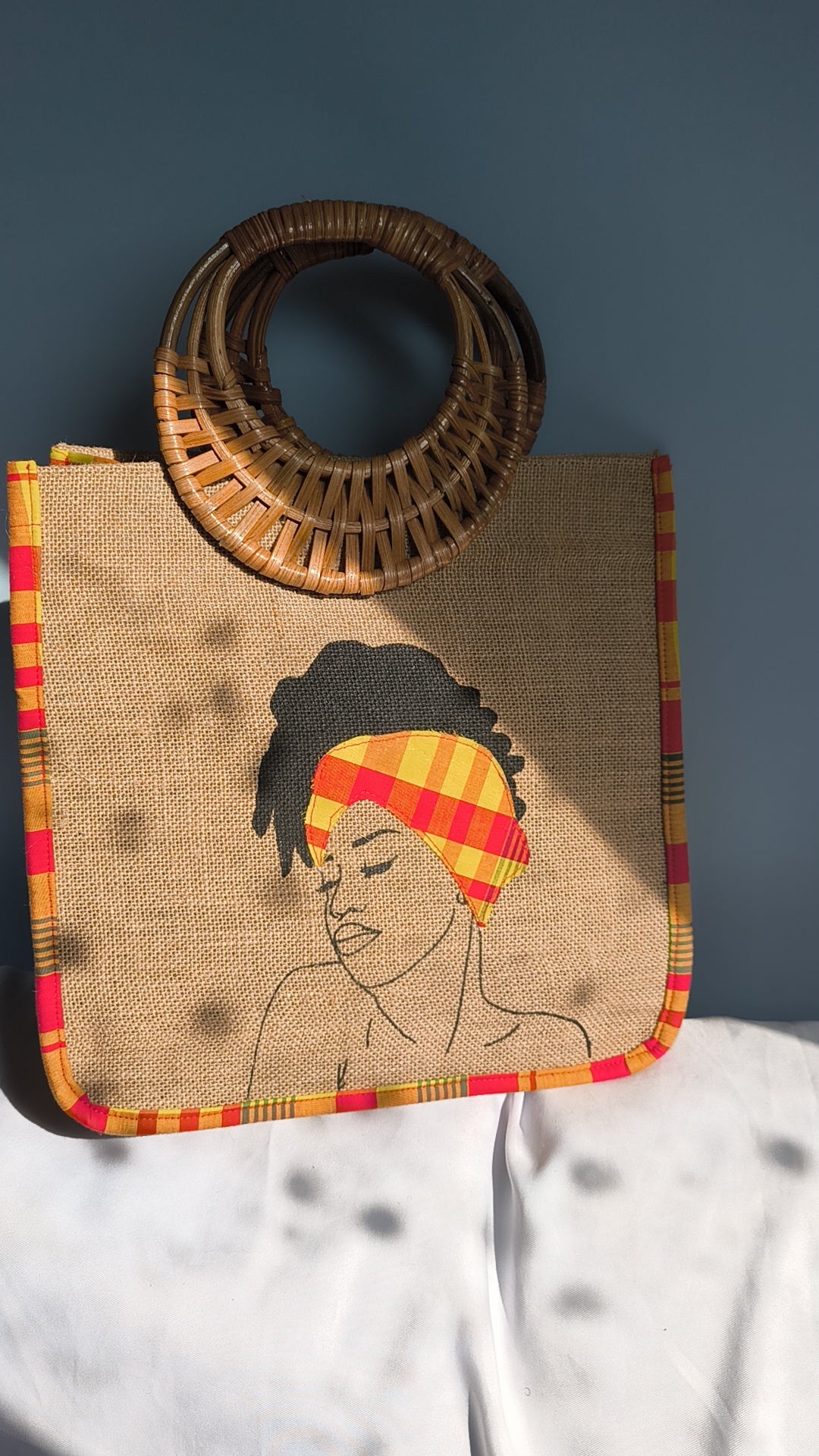 MAXI QUEEN - Madras jaune