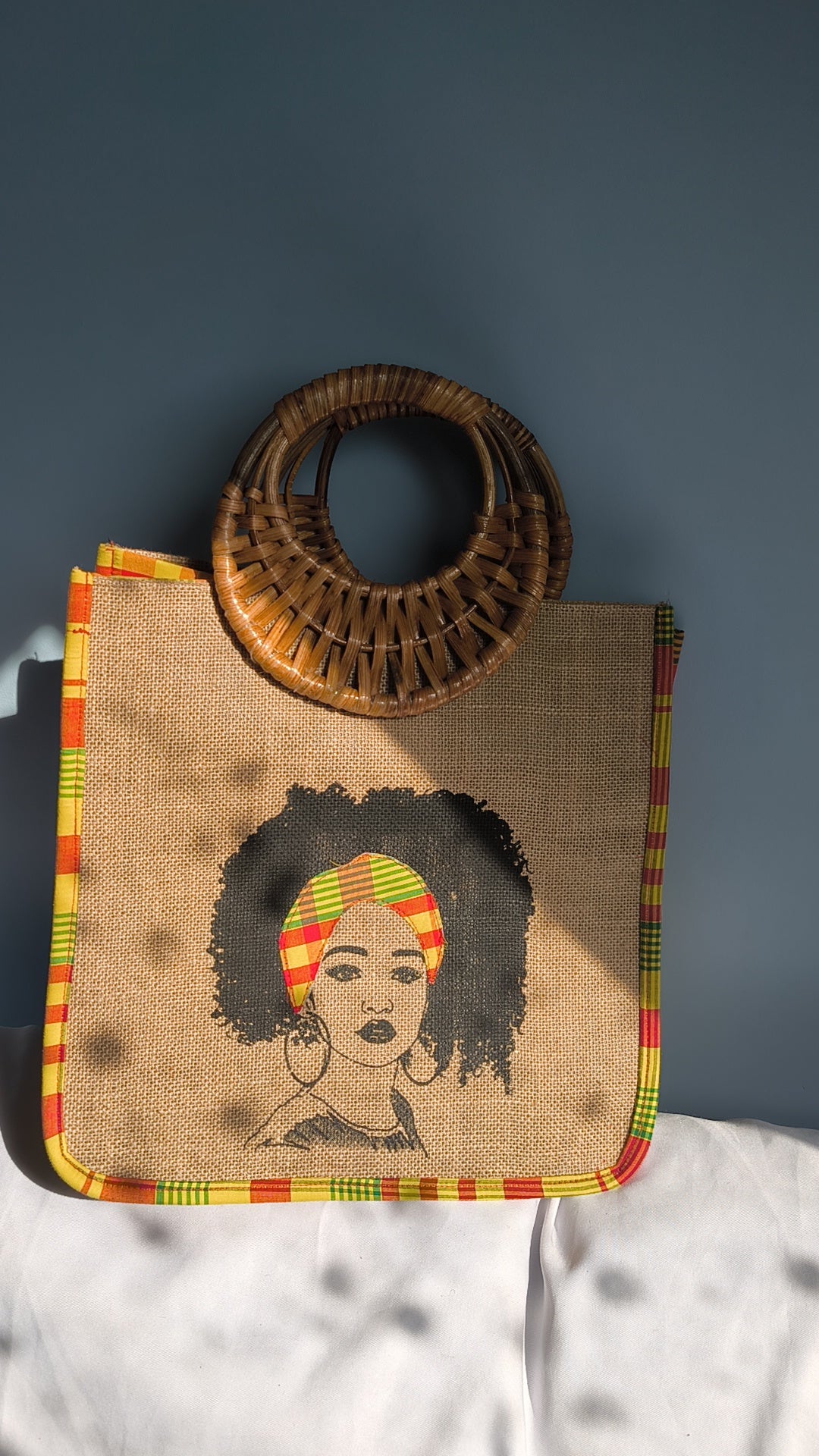 MAXI QUEEN - Madras jaune