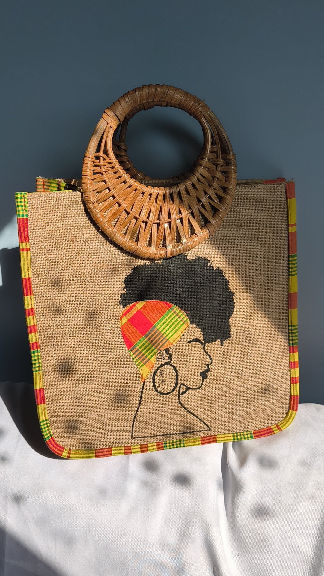 MAXI QUEEN - Madras jaune